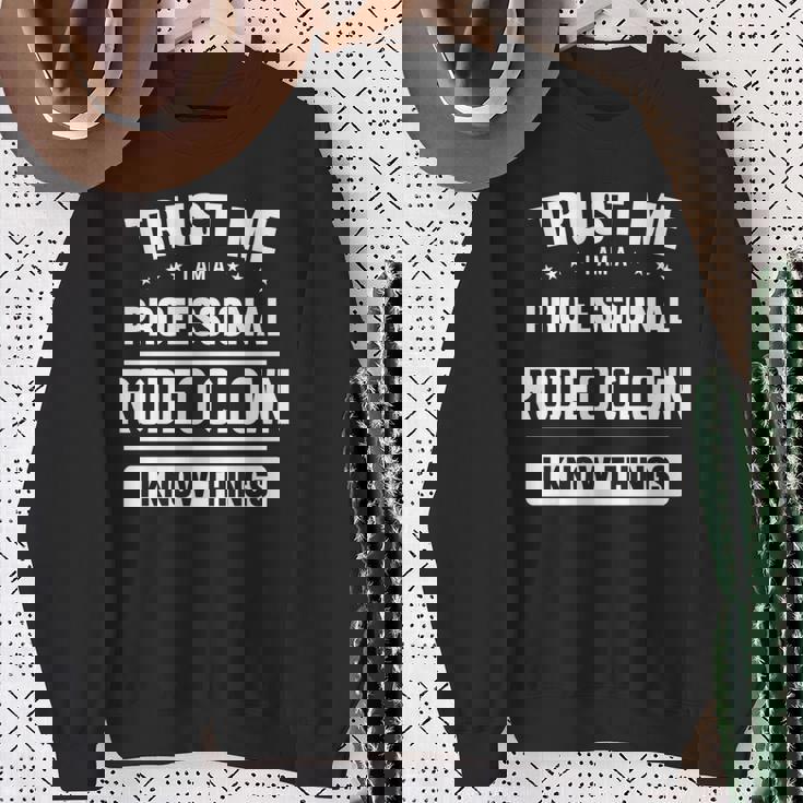 ロデオクラウンアイデアトラストプロフェッショナルロデオクラウン 長袖tシャツ スウェットシャツ 年配の女性への贈り物