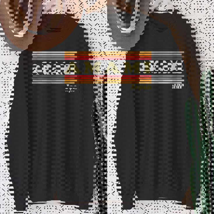 ヴィンテージ 80年代 奄美 日本 レトロ グラフィック スウェットシャツ 年配の女性への贈り物