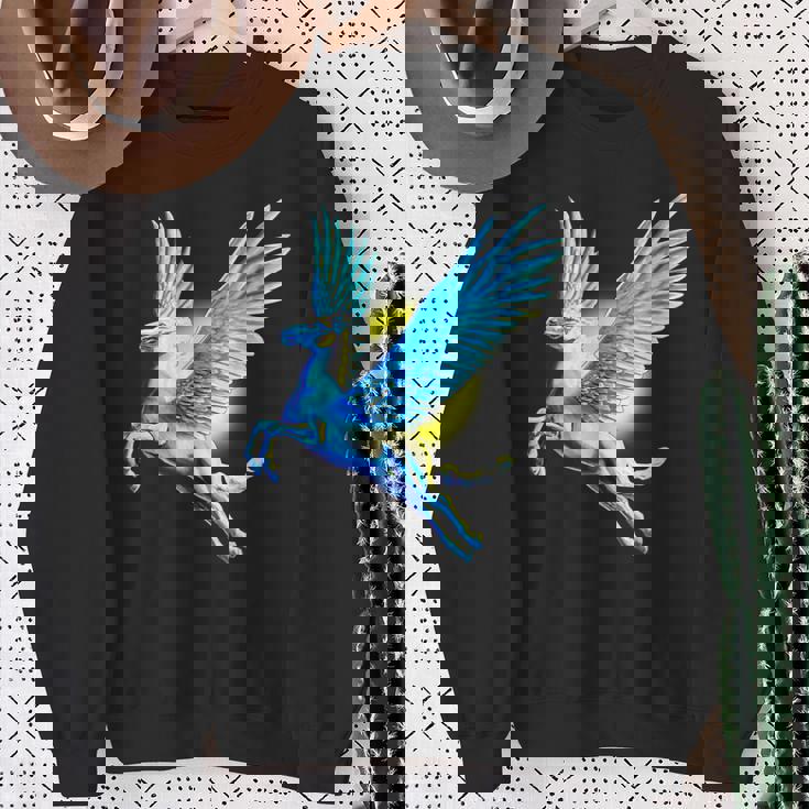 ヴィンテージ ペガサス 神話 ギリシャ空飛ぶ馬 神話 スウェットシャツ 年配の女性への贈り物