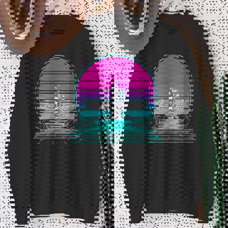 ヴィンテージ レトロ サンセット アヌンナキ スウェットシャツ 年配の女性への贈り物