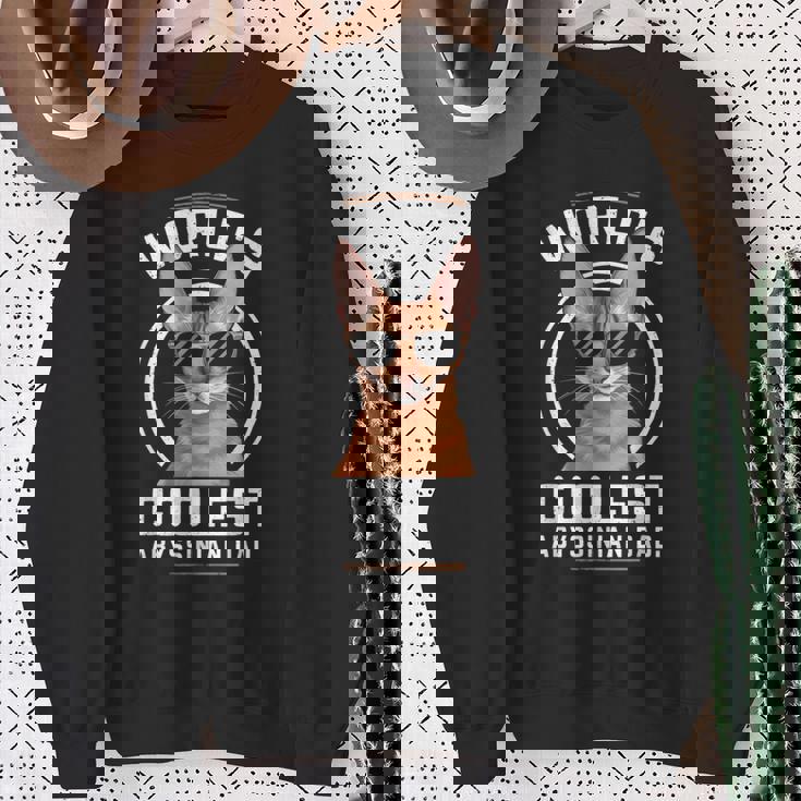 世界で最もクールなアビシニアンパパ スウェットシャツ 年配の女性への贈り物