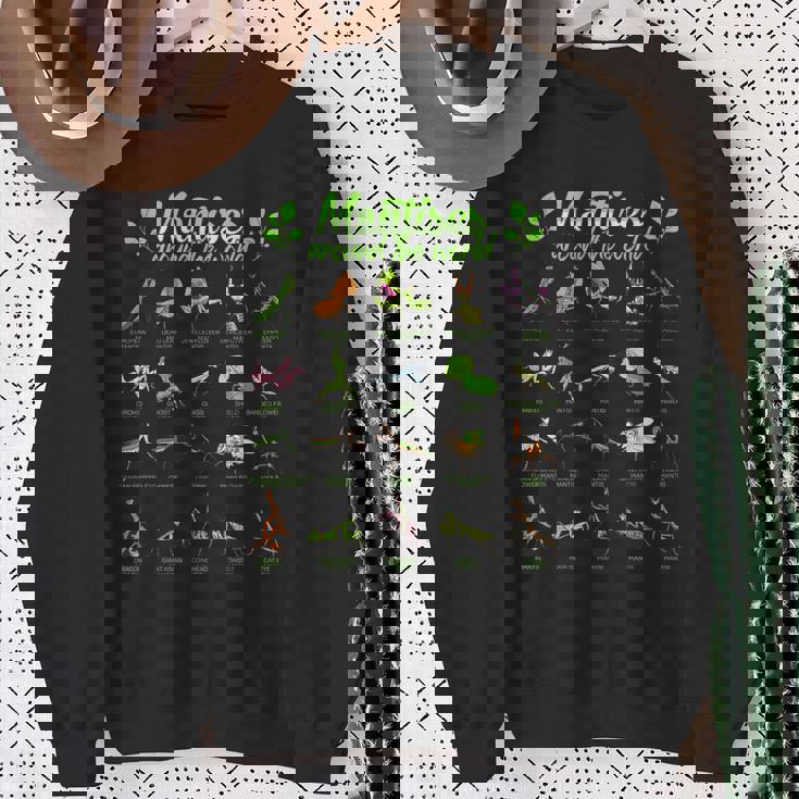 世界のカマキリ カマキリ スウェットシャツ 年配の女性への贈り物