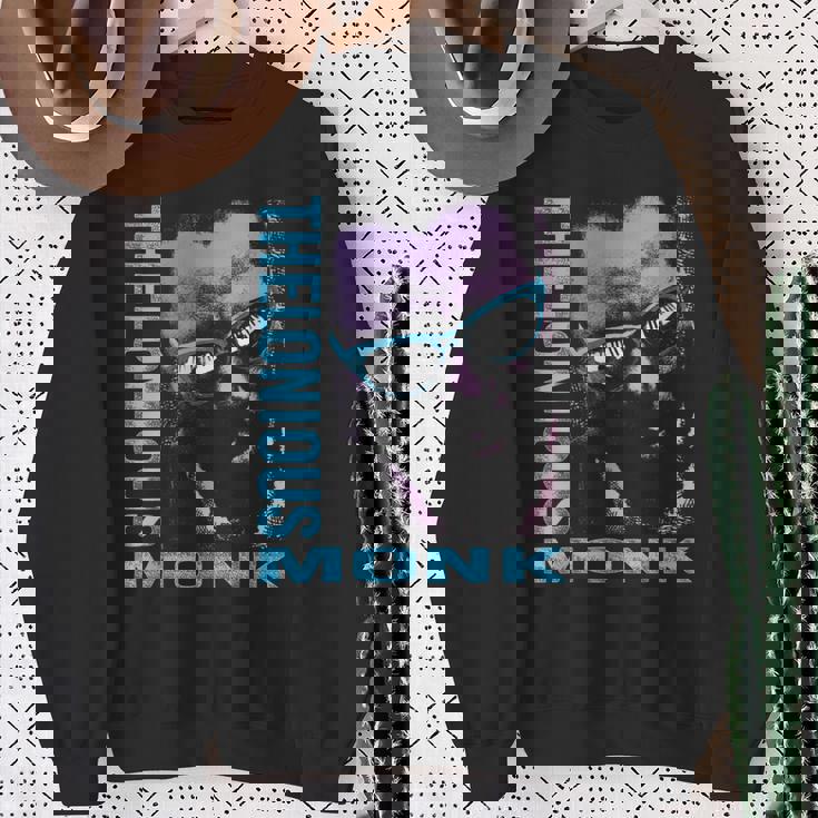 公式セロニアス・モンク・ジャズ・アイコン・マーチ イタリアの鍵盤 スウェットシャツ 年配の女性への贈り物