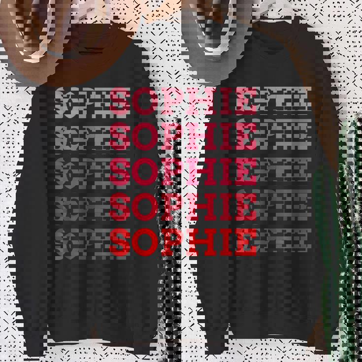 名前入りophie I Loveophie ヴィンテージ スウェットシャツ 年配の女性への贈り物