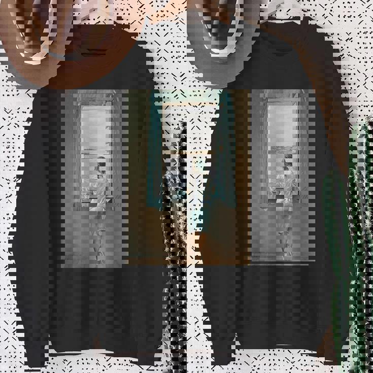 名画イラスト スウェットシャツ 年配の女性への贈り物