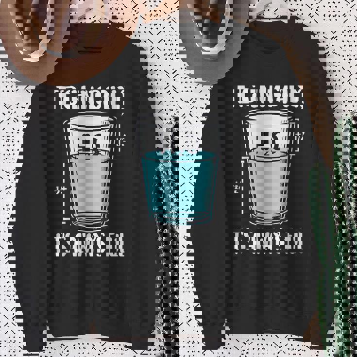 技術的には常に完全な物理科学ユーモア スウェットシャツ 年配の女性への贈り物