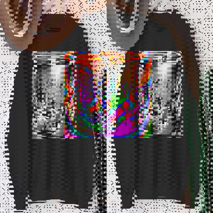 敵対的 アンチフェイシャル認識 カモフラージュ インビジビリティ スウェットシャツ 年配の女性への贈り物