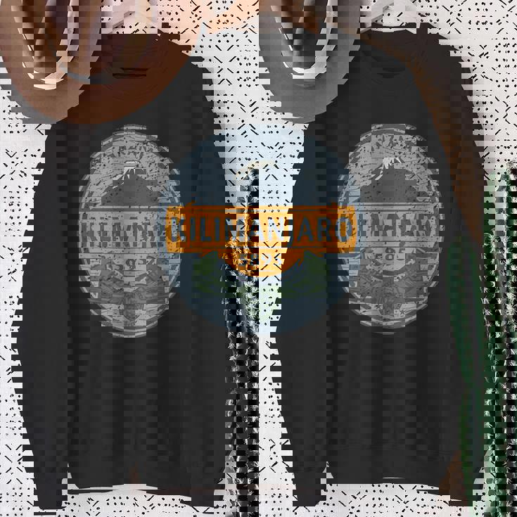 旅行 アフリカ タンザニア セレンゲティ キリマンジャロ山 バケーション スウェットシャツ 年配の女性への贈り物