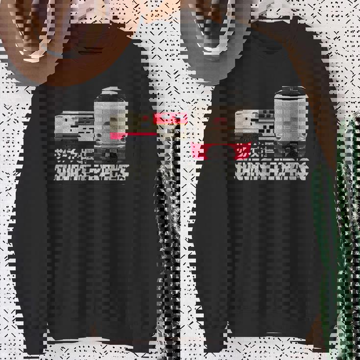 日の出 特急 列車 日本 日の出 出雲 東京出雲 扇子 スウェットシャツ 年配の女性への贈り物