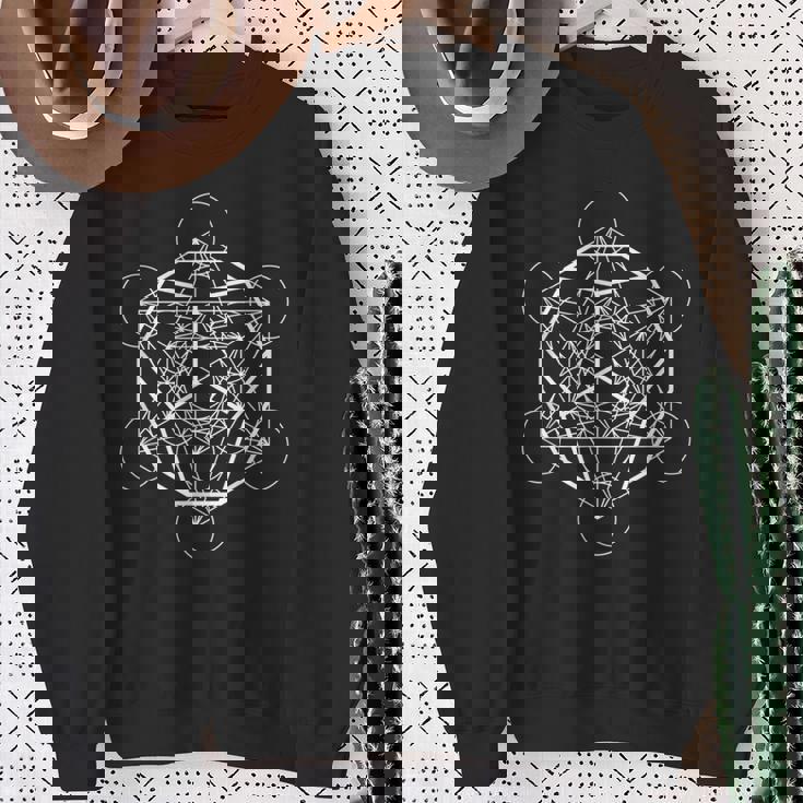 正十二面体 プラトニックソリッド 神聖幾何学 スウェットシャツ 年配の女性への贈り物