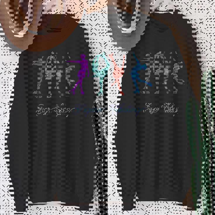 水彩 フィギュアスケート スパイラル レイバック ビールマン スウェットシャツ 年配の女性への贈り物