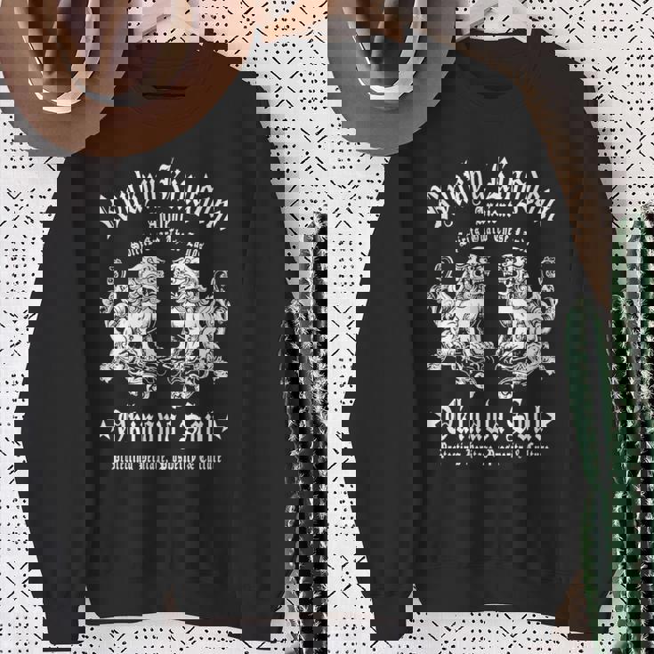 沖縄 日本 お土産 シーサーライオンズ 琉球諸島 和 長袖tシャツ スウェットシャツ 年配の女性への贈り物