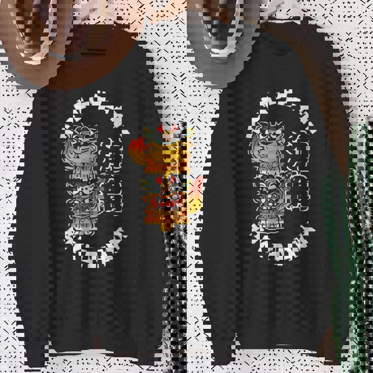 沖縄ジャパン シーサーガーディアンライオンズ 日本漢字お土産 スウェットシャツ 年配の女性への贈り物