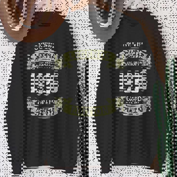 真の伝説は 1936 年に誕生しました ビンテージ 90 周年記念デザイン スウェットシャツ 年配の女性への贈り物