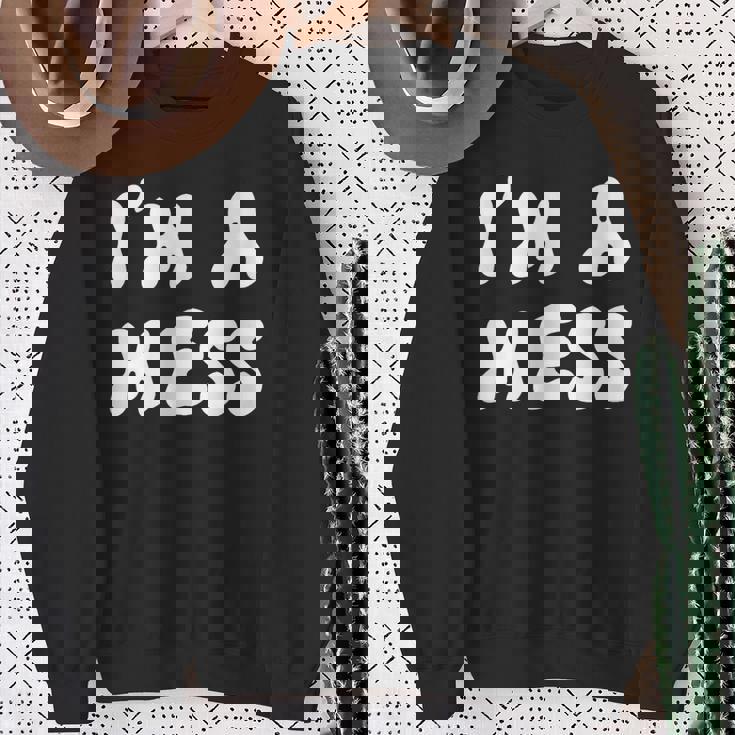 私はめちゃくちゃだ スウェットシャツ 年配の女性への贈り物