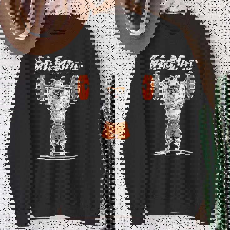 筋肉は裏切らない ポメラニアン グッズ 犬 おもしろ 面白い ネタ 筋トレ スウェットシャツ 年配の女性への贈り物