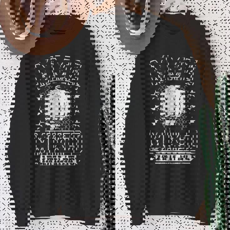 総合格闘技総合格闘技グローバルチャレンジ 長袖tシャツ スウェットシャツ 年配の女性への贈り物