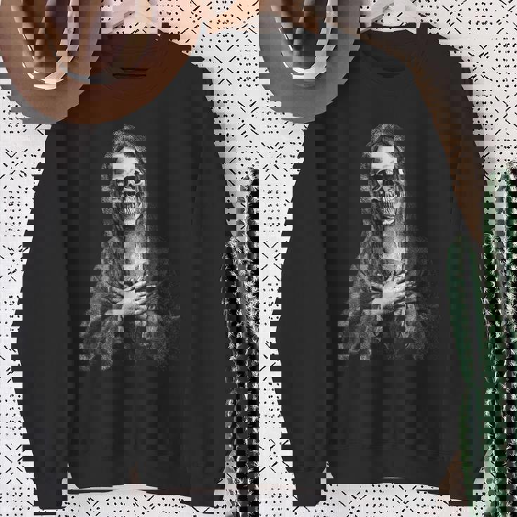 聖なる聖母マリア 神の母 不気味な思い出 森の頭蓋骨 スウェットシャツ 年配の女性への贈り物