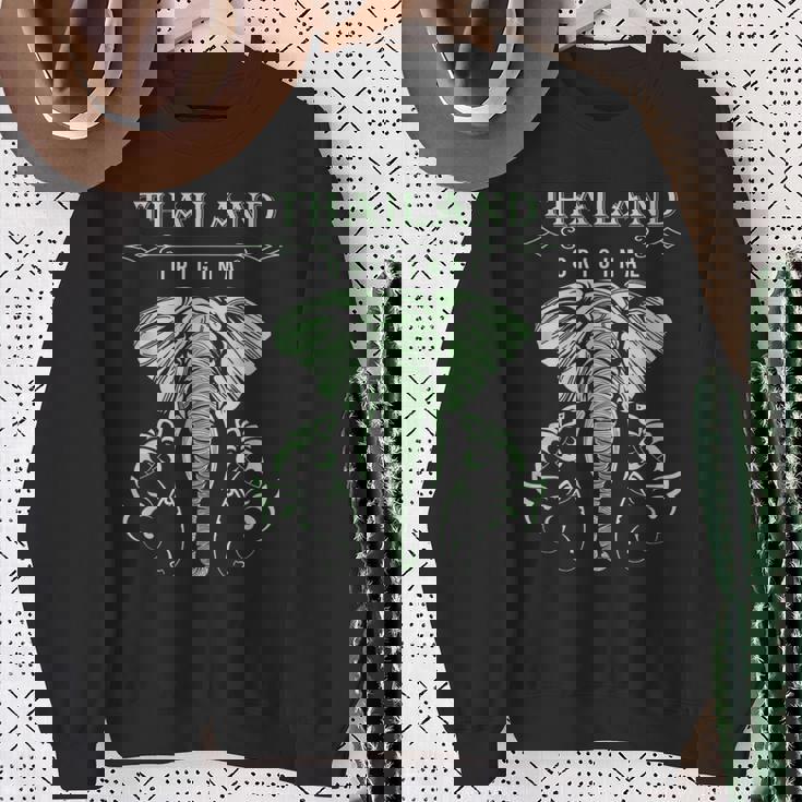 象 タイ バンコク タイ スウェットシャツ 年配の女性への贈り物