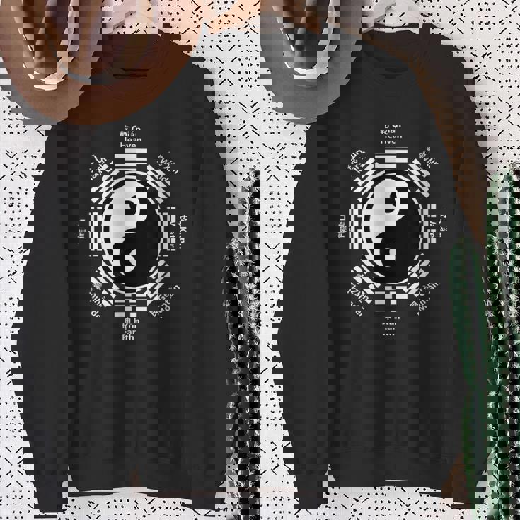 陰陽中国太極拳ギフト風水八卦カンフー スウェットシャツ 年配の女性への贈り物