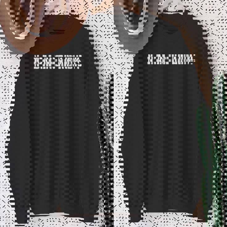 雨なし 虹色 ハワイアンことわざ スウェットシャツ 年配の女性への贈り物