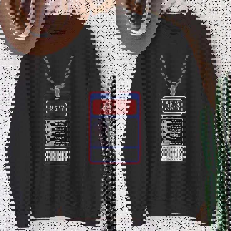 面白いfエリア 51 宇宙人 Idパス ハロウィンコスチューム スウェットシャツ 年配の女性への贈り物