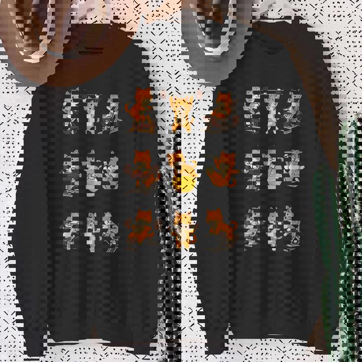 面白いtシャツ 猫 ネコ 筋トレ ジム おもしろグッズ かわいい おもしろtシャツ 面白い 服 ネタ スウェットシャツ 年配の女性への贈り物