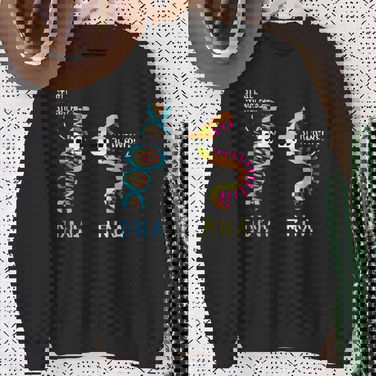 面白い生物学誇り高き生物学者微生物学 Dna Rna スウェットシャツ 年配の女性への贈り物