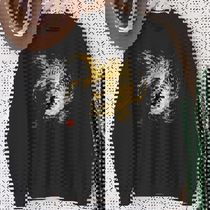 鯉 黒金 アクアリウム ニシキゴイ 観賞魚 イラスト スウェットシャツ 年配の女性への贈り物