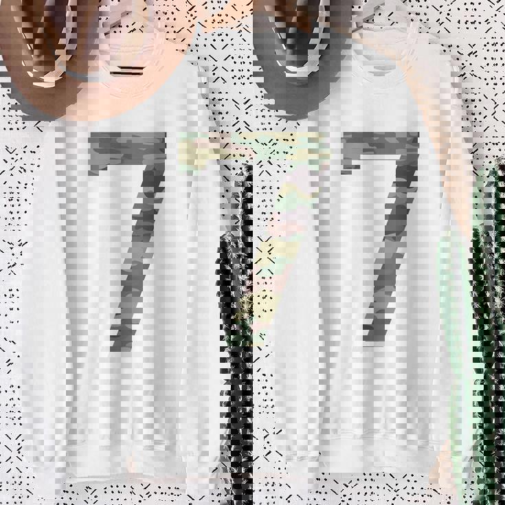 7 ジャージ ユニフォーム バーシティ スポーツ 迷彩 カモフラージュ 7Th スウェットシャツ 年配の女性への贈り物