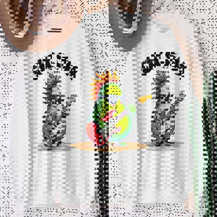 Guactar 面白い アボカド愛好家 食べ物 駄洒落プリント メンズ レディース キッズ スウェットシャツ 年配の女性への贈り物