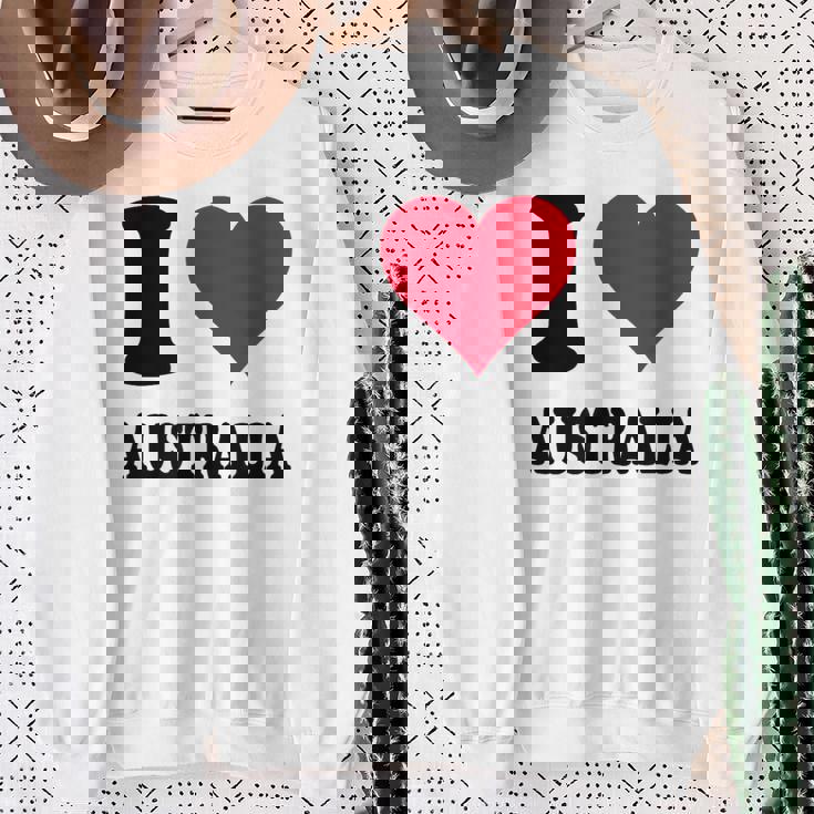 I Love Australia スウェットシャツ 年配の女性への贈り物