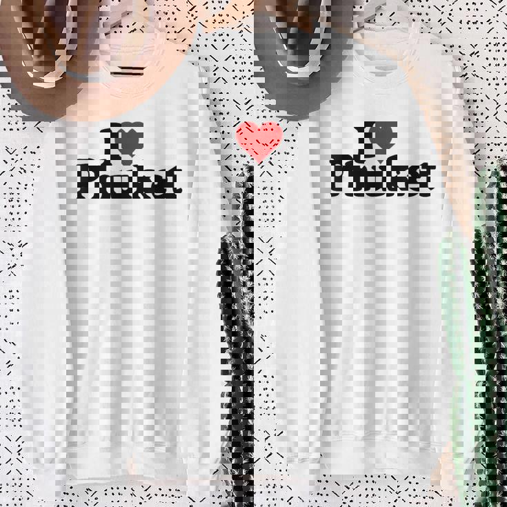 I Love Heart Phuket Thitand スウェットシャツ 年配の女性への贈り物