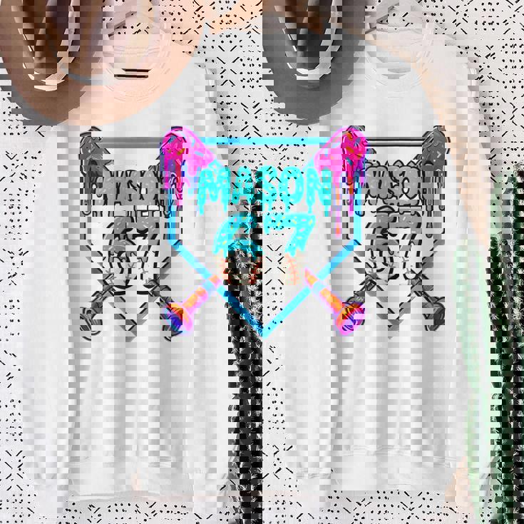 Mason 67 Ice Cream Drip Baseball Meme Sweatshirt Gifts for Old Women