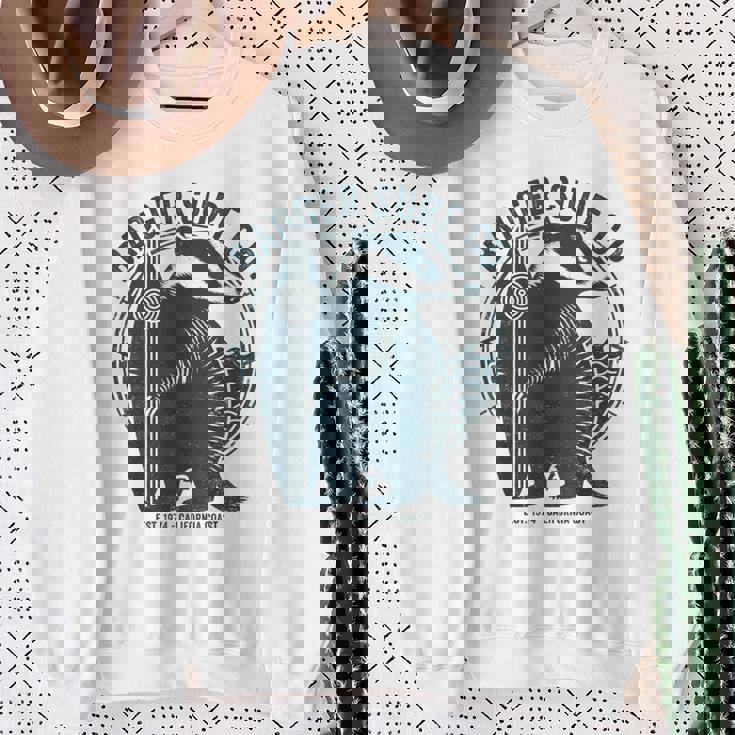 Vintage Badgerurf Co レトロ サーフィン カリフォルニアアート スウェットシャツ 年配の女性への贈り物