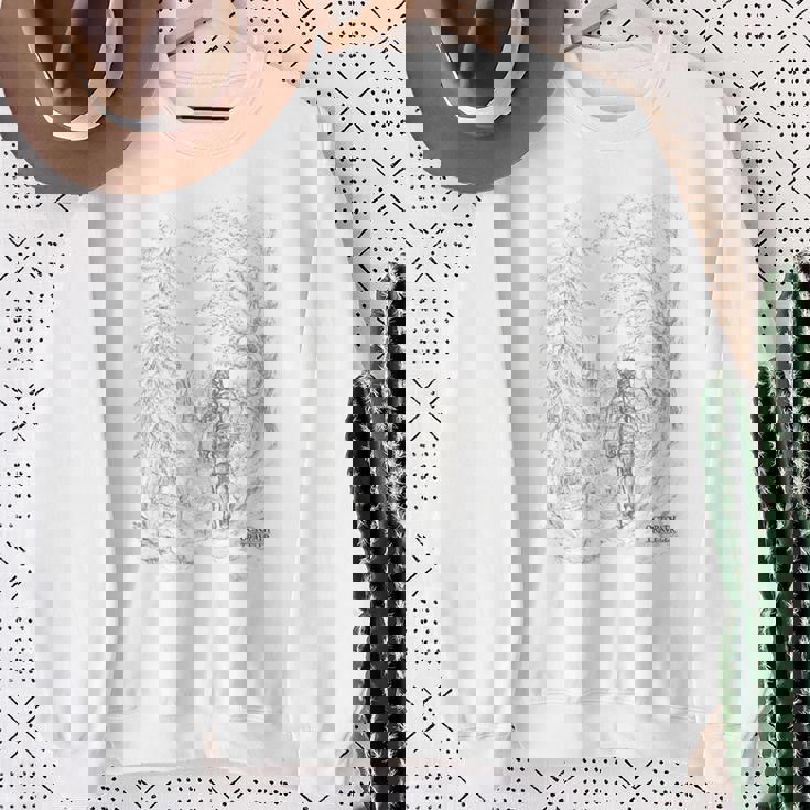 【公式】『オクトパストラベラー0』キービジュアル ラインアート スウェットシャツ 年配の女性への贈り物