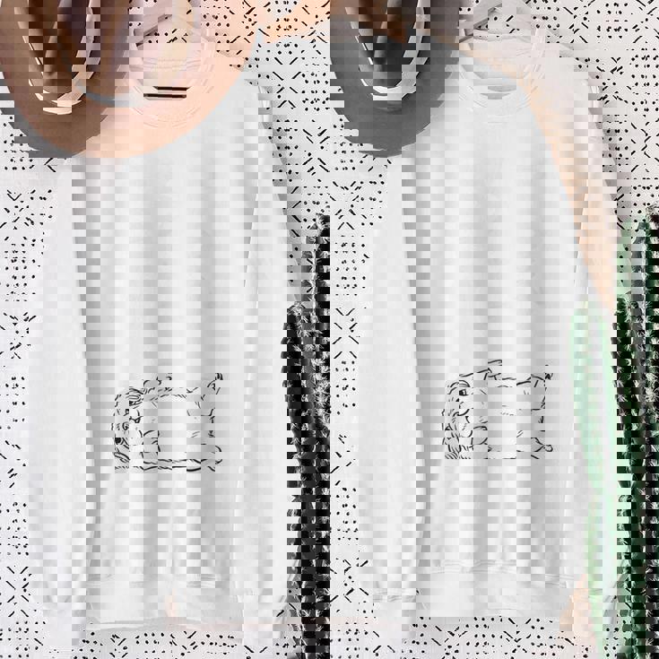 やる気スイッチ故障中 ペキニーズ グッズ 犬 おもしろ 面白い ネタ 笑える 和風 スウェットシャツ 年配の女性への贈り物