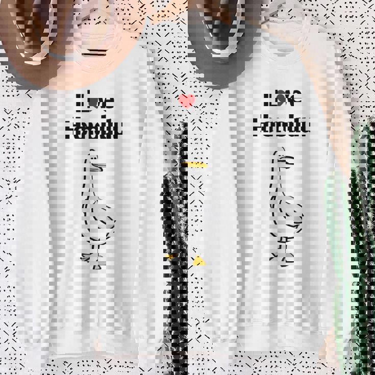 アイ・ラブ・ホノルル スウェットシャツ 年配の女性への贈り物