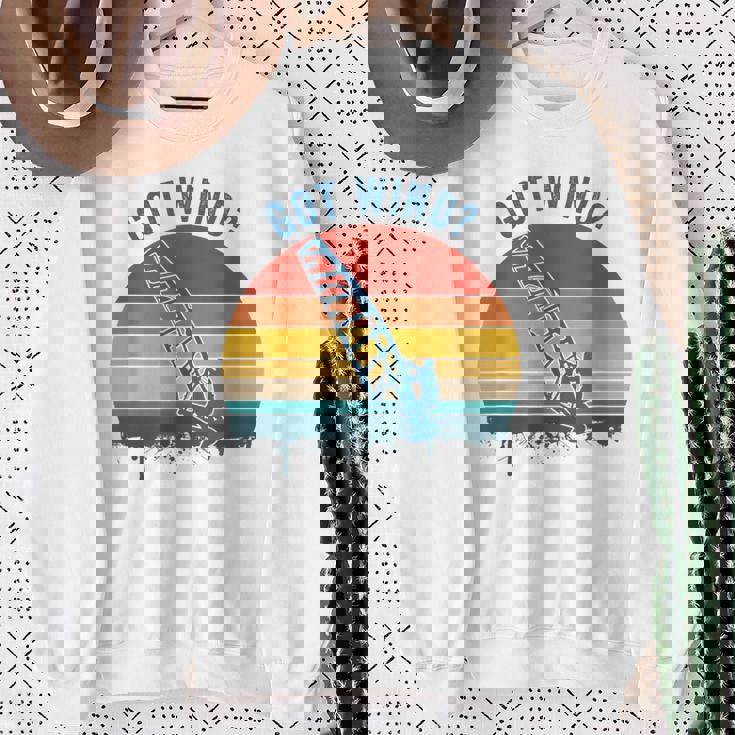 ウィンドサーファーウィンドサーフィンギフト Got Wind スウェットシャツ 年配の女性への贈り物