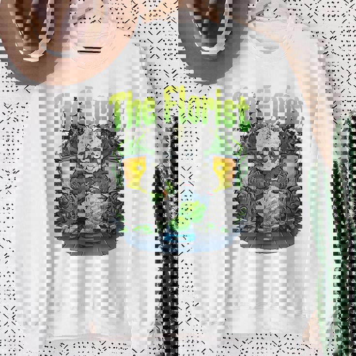 ウィードパンダ コスチューム 大麻好き 喫煙パンダ 「バックプリント」 スウェットシャツ 年配の女性への贈り物