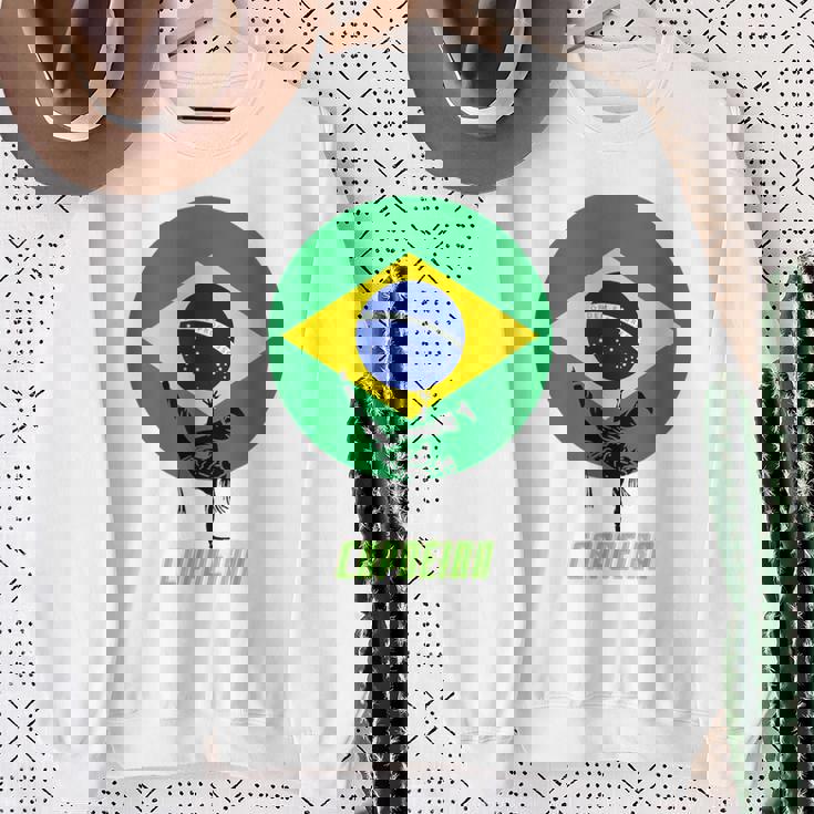 カポエイラ ブラジル国旗 スウェットシャツ 年配の女性への贈り物