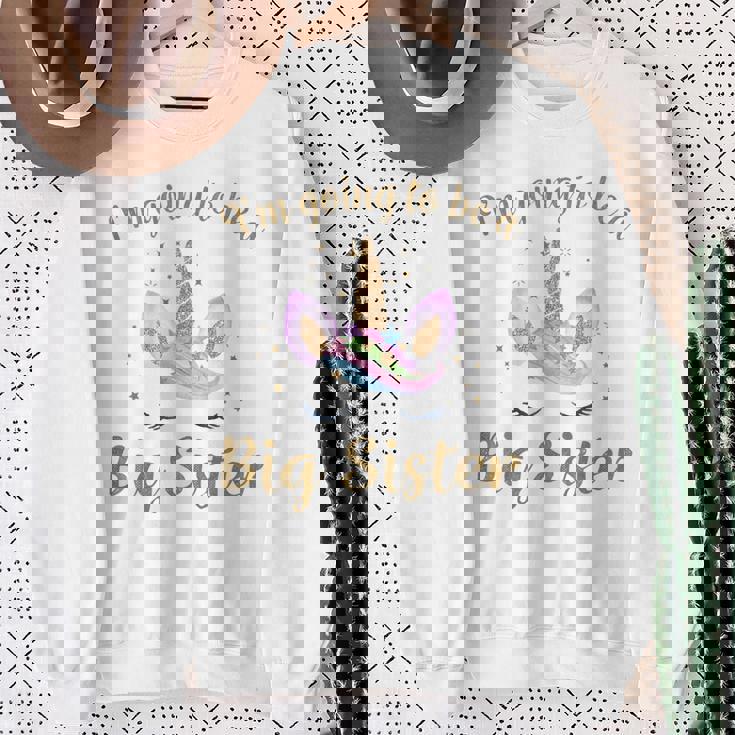 キッズ Bigister ユニコーン I'm Going To Be A Bigister スウェットシャツ 年配の女性への贈り物