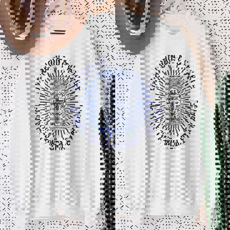 キリスト教信仰 聖書の学び キリスト教 イエス スウェットシャツ 年配の女性への贈り物