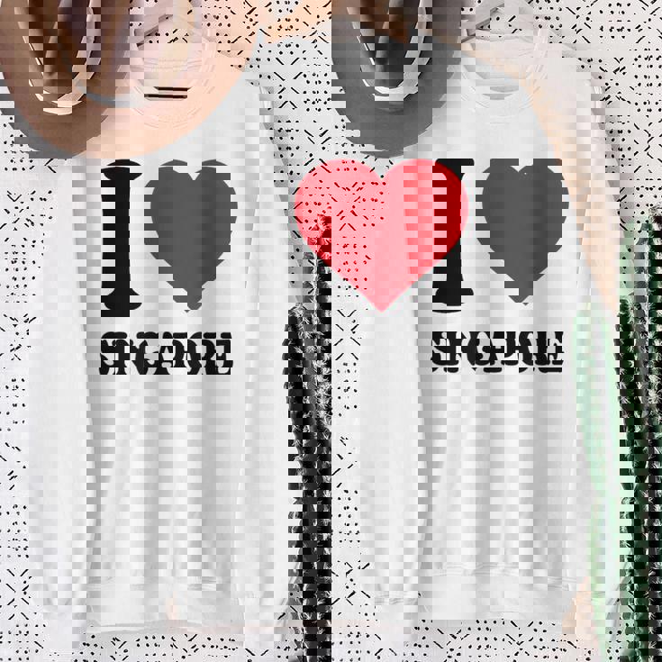 シンガポールへの愛をシンプルに伝える一枚 スウェットシャツ 年配の女性への贈り物