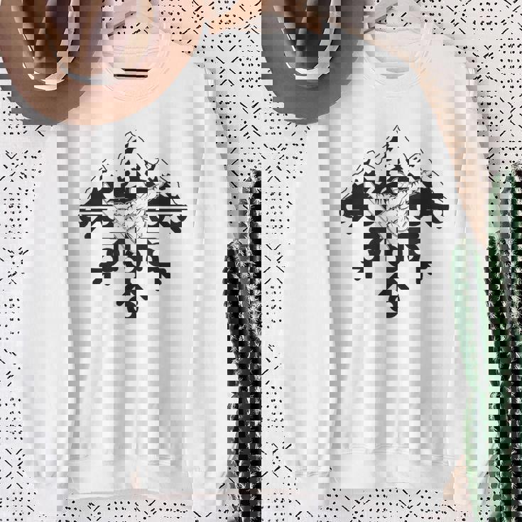 スノーボード スノボ スノーフレーク スウェットシャツ 年配の女性への贈り物