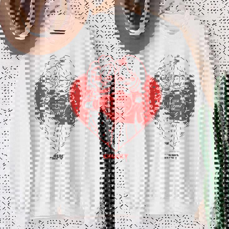 チャッキー＆ティファニーティル・デス・ドゥ・アス・パート・バレンタイン スウェットシャツ 年配の女性への贈り物