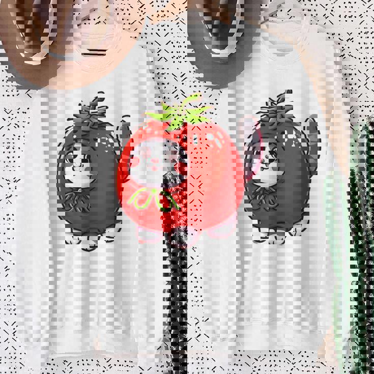 トマトの猫 コスチューム スウェットシャツ 年配の女性への贈り物