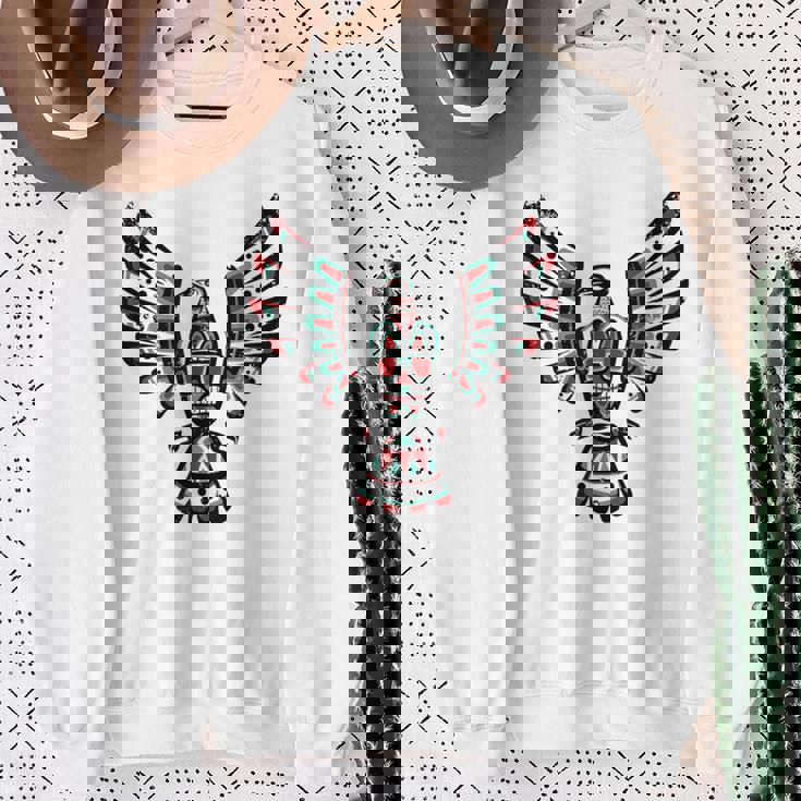 ネイティブアメリカン ファルコン 占星術 星座 インディアン スウェットシャツ 年配の女性への贈り物