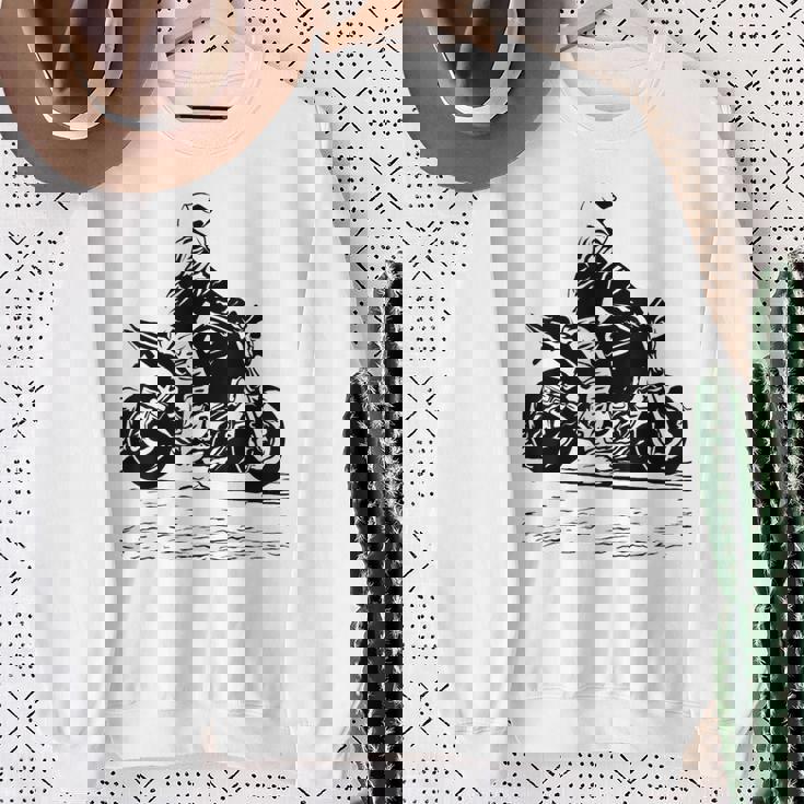 バイク オリジナル作品 タトゥーバイカーv650-Twin Cafe スウェットシャツ 年配の女性への贈り物