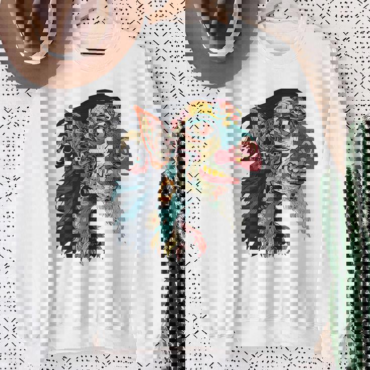 ババヤガ 神話 グラフィック ファンタジー イラスト ババヤガ スウェットシャツ 年配の女性への贈り物